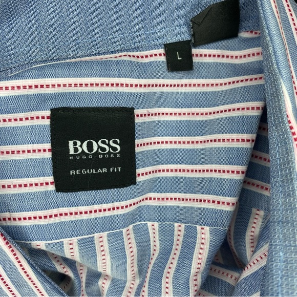 Hugo Boss Men’s Regular Fit Button Down Shirt Size L - Picture 9 of 10